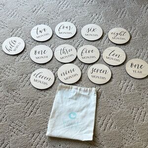 Wooden Milestone Discs for Babies